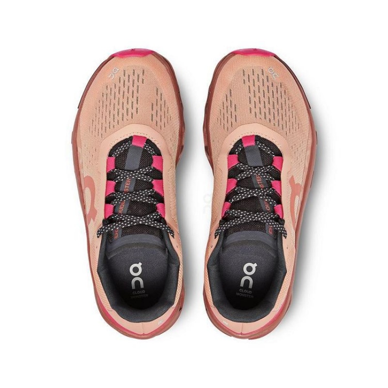 Rose Women On Cloud Cloudmonster Road Running Shoes | IE_ON8798