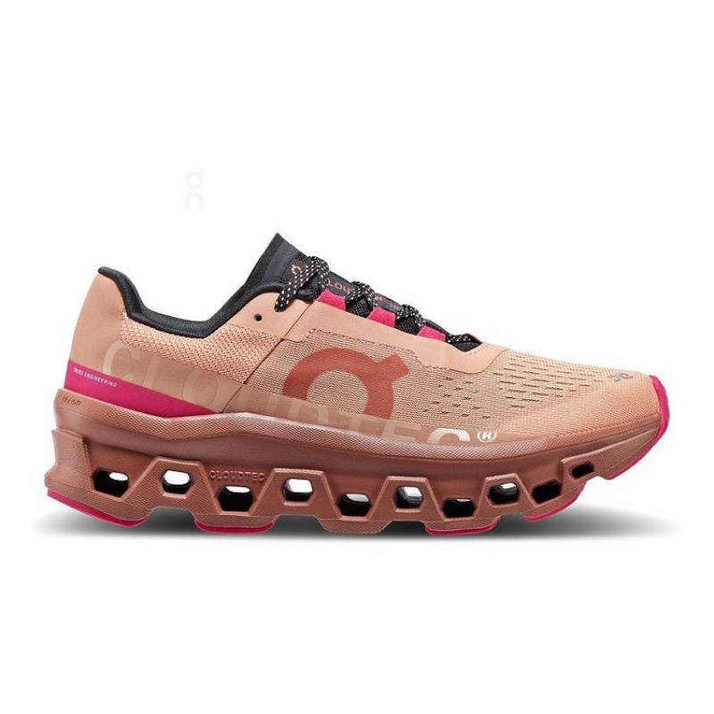 Rose Women On Cloud Cloudmonster Road Running Shoes | IE_ON8798