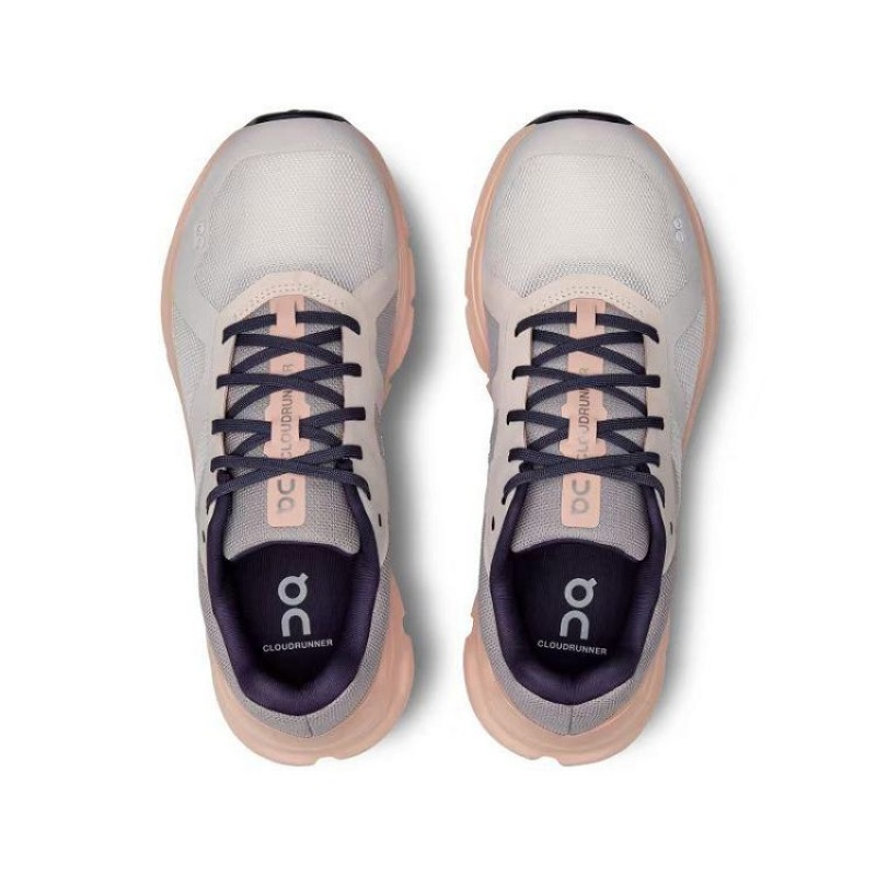 Rose / Grey Women On Cloud Cloudrunner Road Running Shoes | IE_ON1179