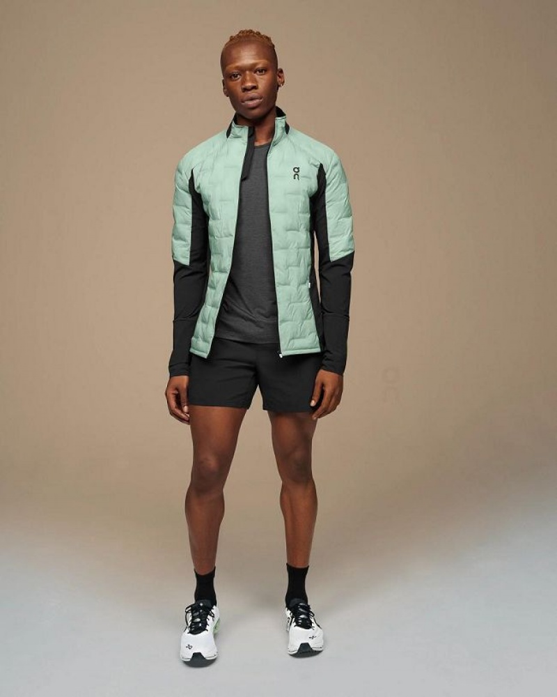 Turquoise Men On Cloud Climate Jackets | IE_ON8341