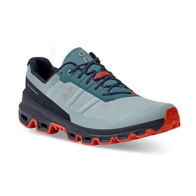 Turquoise Men On Cloud Cloudventure Trail Running Shoes | IE_ON8468