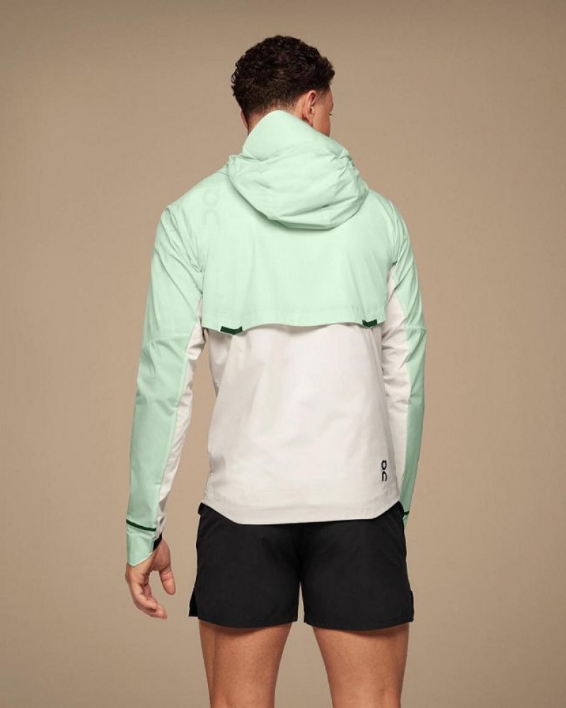 Turquoise Men On Cloud Weather Jackets | IE_ON8316