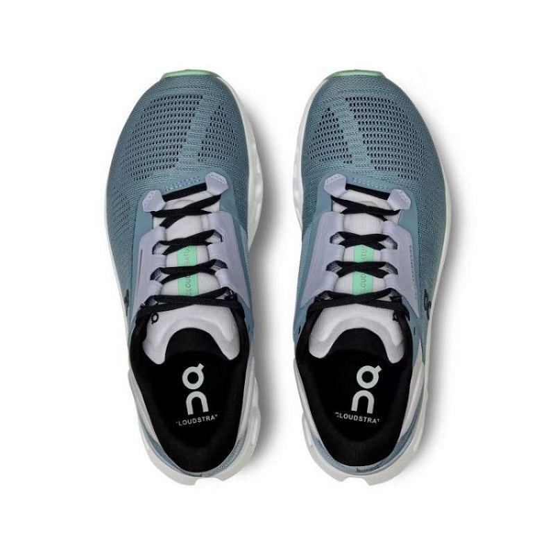 Turquoise Women On Cloud Cloudstratus 3 Road Running Shoes | IE_ON8305