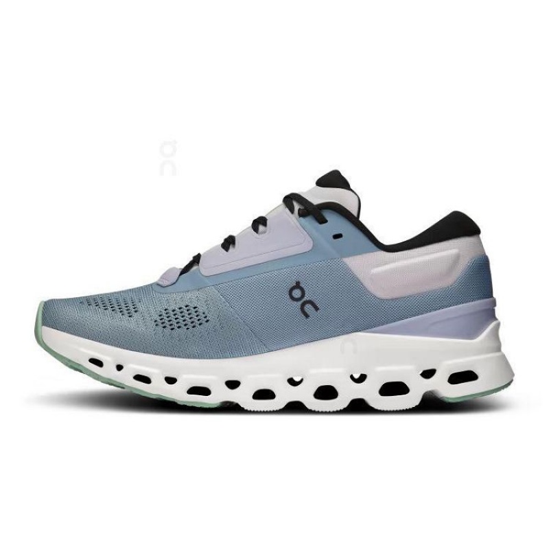 Turquoise Women On Cloud Cloudstratus 3 Road Running Shoes | IE_ON8305