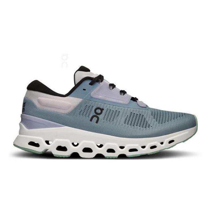 Turquoise Women On Cloud Cloudstratus 3 Road Running Shoes | IE_ON8305