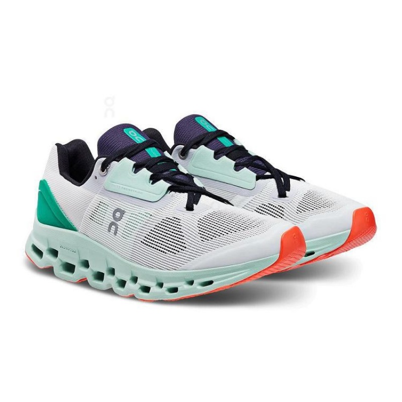 Turquoise Women On Cloud Cloudstratus Road Running Shoes | IE_ON8257