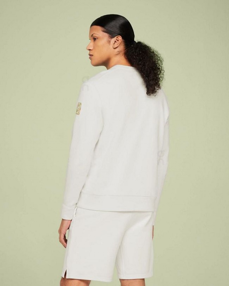 White Men On Cloud Crew Neck Sweatshirts | IE_ON8194