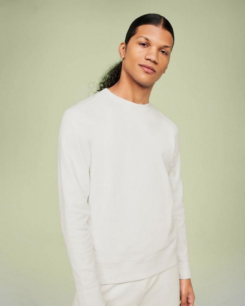 White Men On Cloud Crew Neck Sweatshirts | IE_ON8194