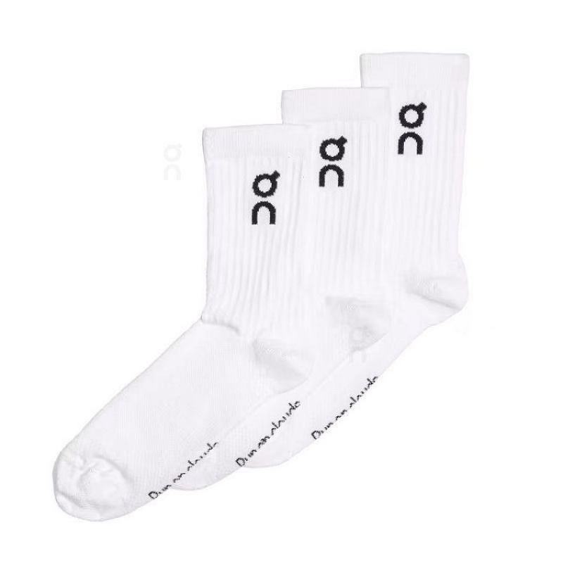 White Men On Cloud Logo 3-Pack Socks | IE_ON8301