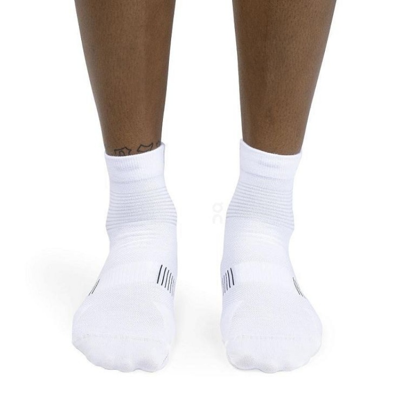 White Men On Cloud Ultralight Mid Socks | IE_ON8435