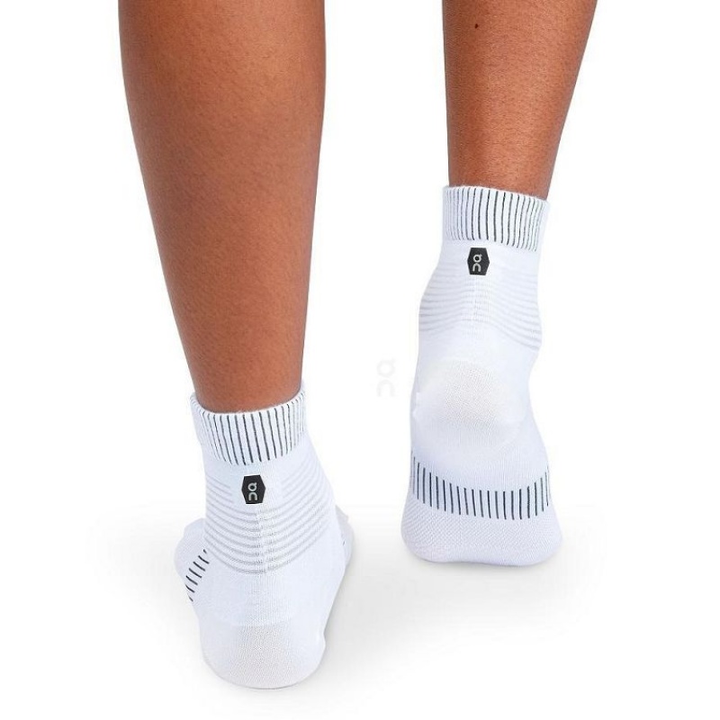 White Men On Cloud Ultralight Mid Socks | IE_ON8435