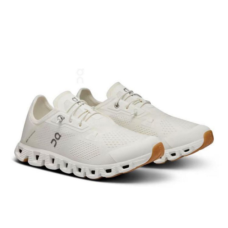 White Women On Cloud Cloud 5 Coast Sneakers | IE_ON9014