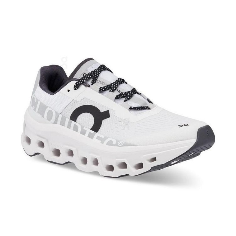 White Women On Cloud Cloudmonster Road Running Shoes | IE_ON8670