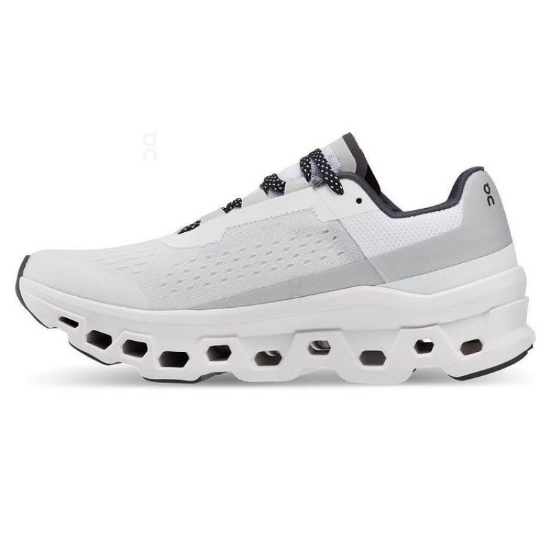 White Women On Cloud Cloudmonster Road Running Shoes | IE_ON8670