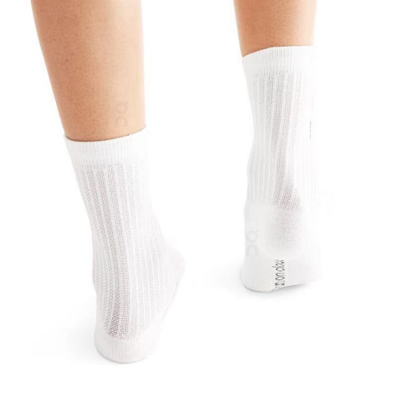 White Women On Cloud Logo 3-Pack Socks | IE_ON8543