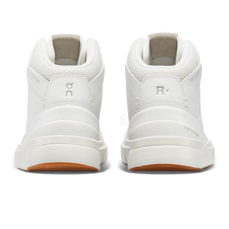 White Women On Cloud THE ROGER Clubhouse Mid Sneakers | IE_ON8056