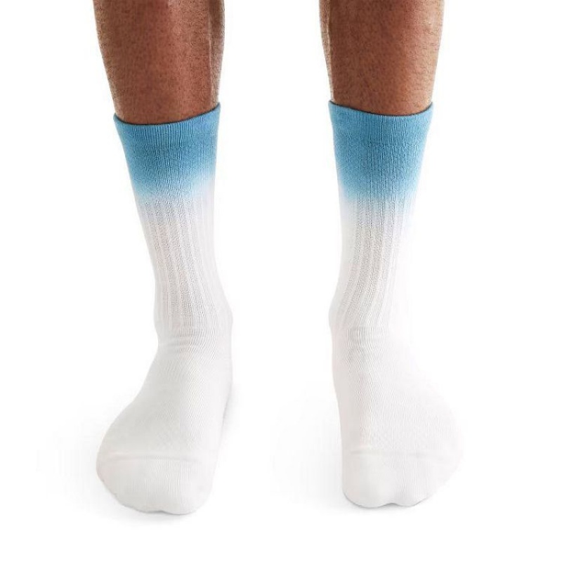 White / Azure Women On Cloud All-Day Socks | IE_ON9138