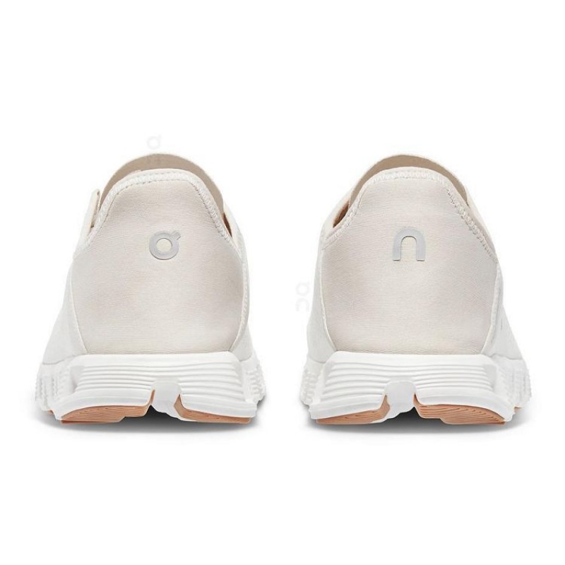 White / Beige Men On Cloud Cloud 5 Coast Sneakers | IE_ON8875