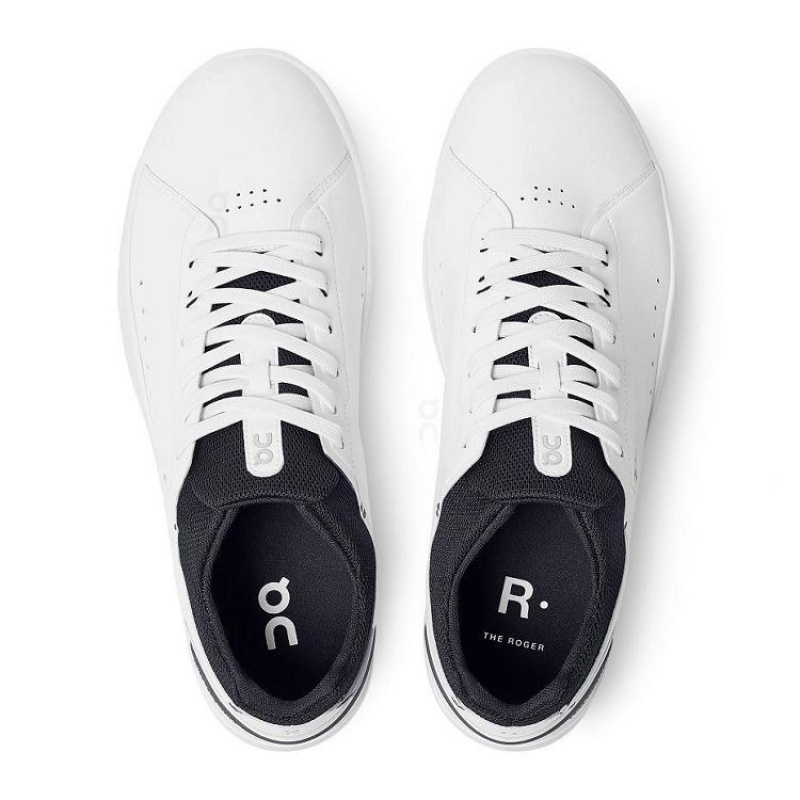 White / Black Men On Cloud THE ROGER Advantage Sneakers | IE_ON8266