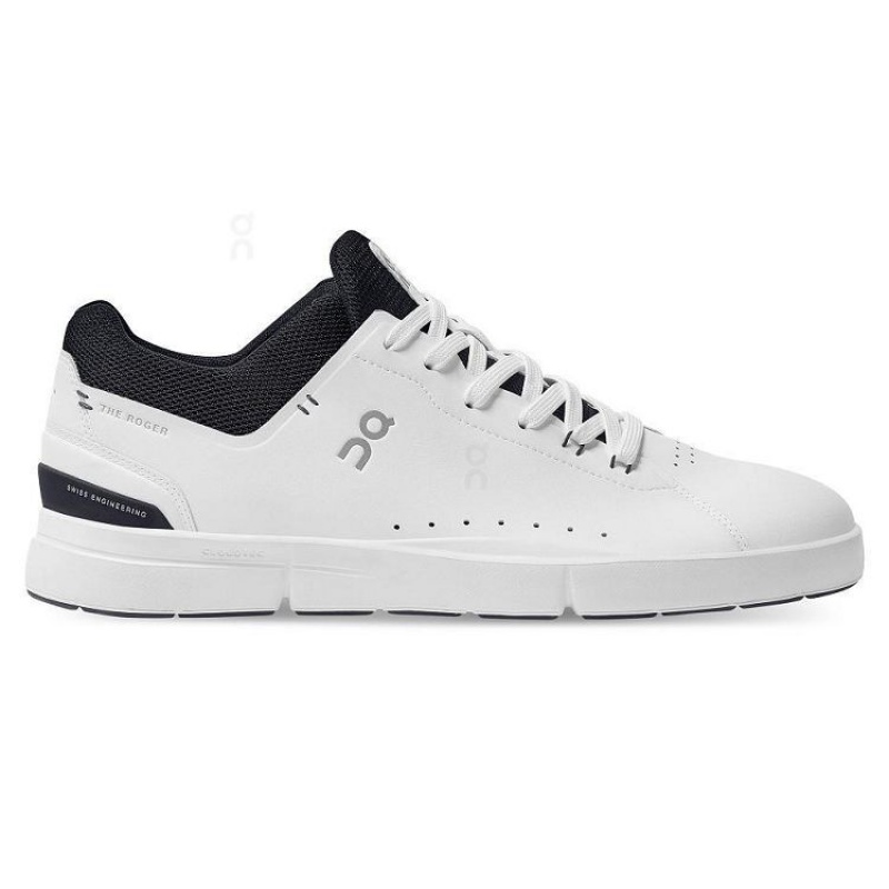 White / Black Men On Cloud THE ROGER Advantage Sneakers | IE_ON8266