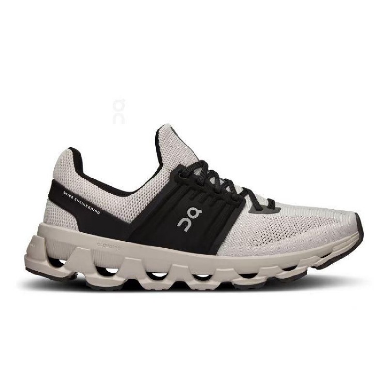 White / Black Women On Cloud Cloudswift 3 AD Sneakers | IE_ON9157