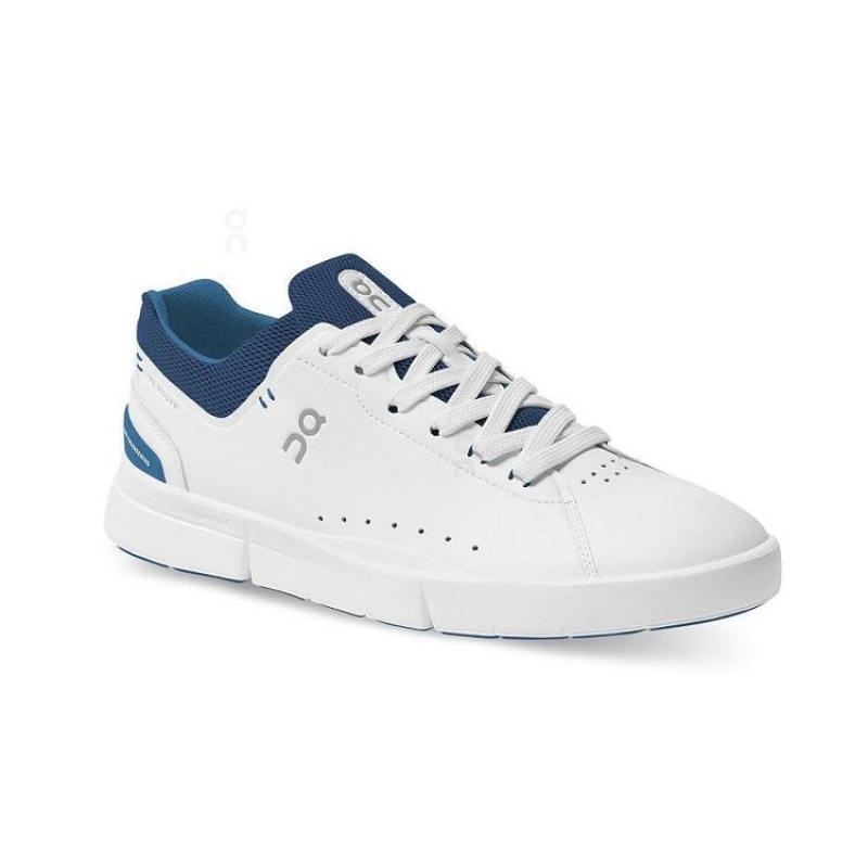 White / Blue Men On Cloud THE ROGER Advantage Sneakers | IE_ON8923