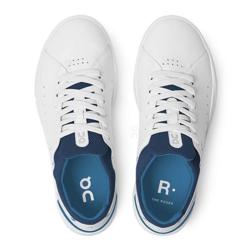 White / Blue Men On Cloud THE ROGER Advantage Sneakers | IE_ON8923