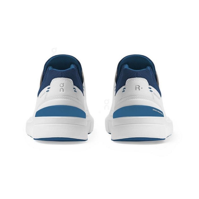 White / Blue Men On Cloud THE ROGER Advantage Sneakers | IE_ON8923