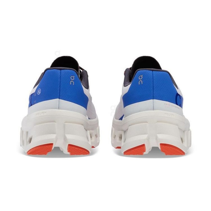 White / Blue Women On Cloud Cloudmonster Road Running Shoes | IE_ON9047