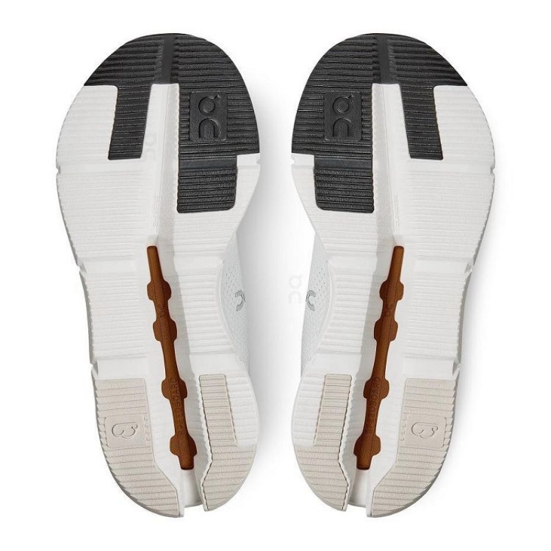 White / Brown Men On Cloud Cloudnova Sneakers | IE_ON8422