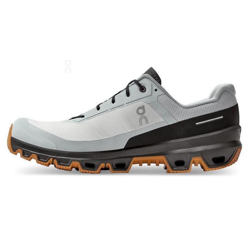 White / Brown Men On Cloud Cloudventure Hiking Shoes | IE_ON8244