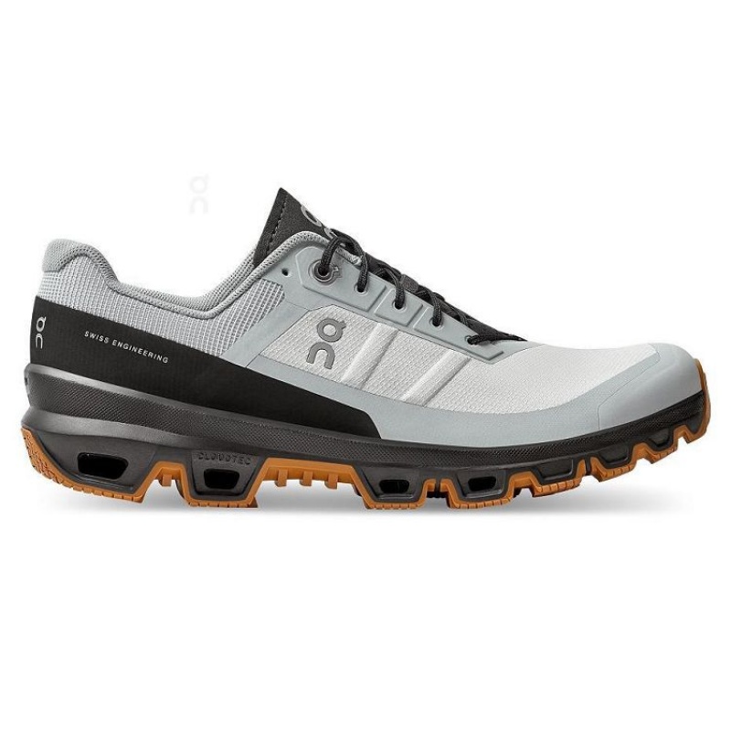 White / Brown Men On Cloud Cloudventure Hiking Shoes | IE_ON8244