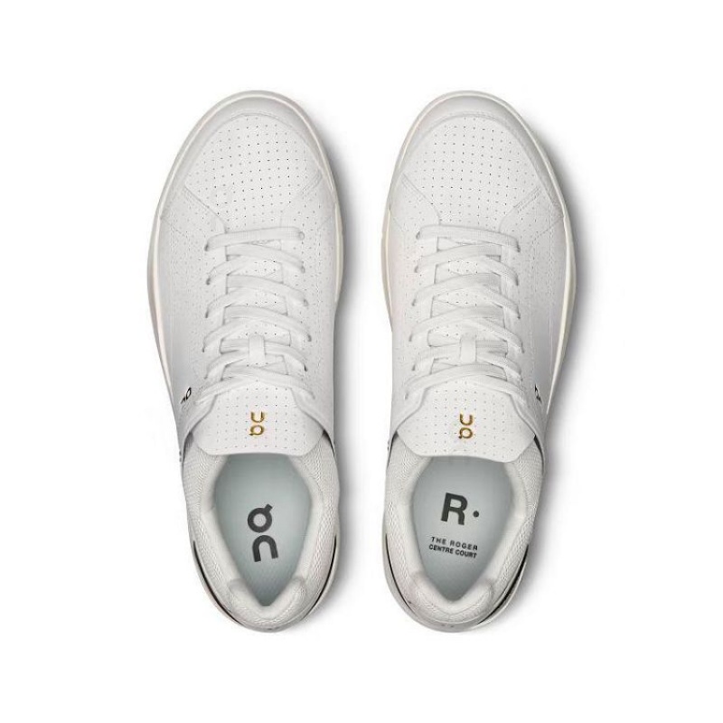 White / Brown Men On Cloud THE ROGER Centre Court Sneakers | IE_ON8994