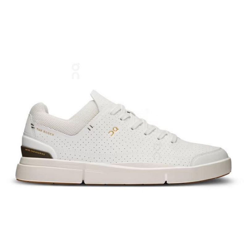 White / Brown Men On Cloud THE ROGER Centre Court Sneakers | IE_ON8994