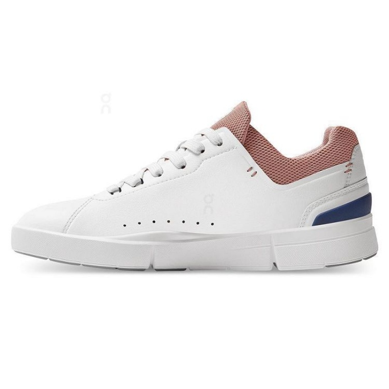 White / Brown Women On Cloud THE ROGER Advantage Sneakers | IE_ON8173