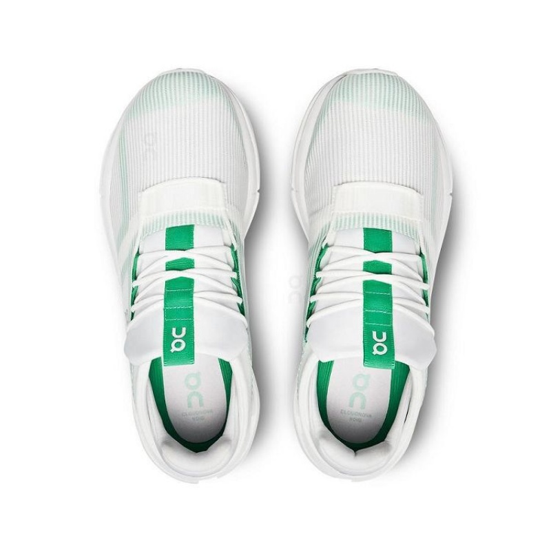 White / Green Men On Cloud Cloudnova Void Sneakers | IE_ON8925