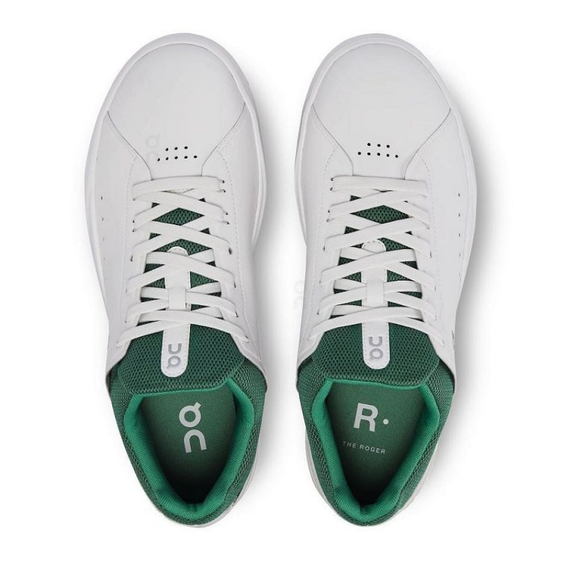 White / Green Men On Cloud THE ROGER Advantage Sneakers | IE_ON8758