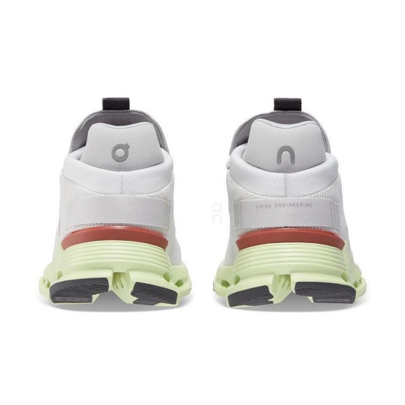 White / Green Women On Cloud Cloudnova Sneakers | IE_ON9036