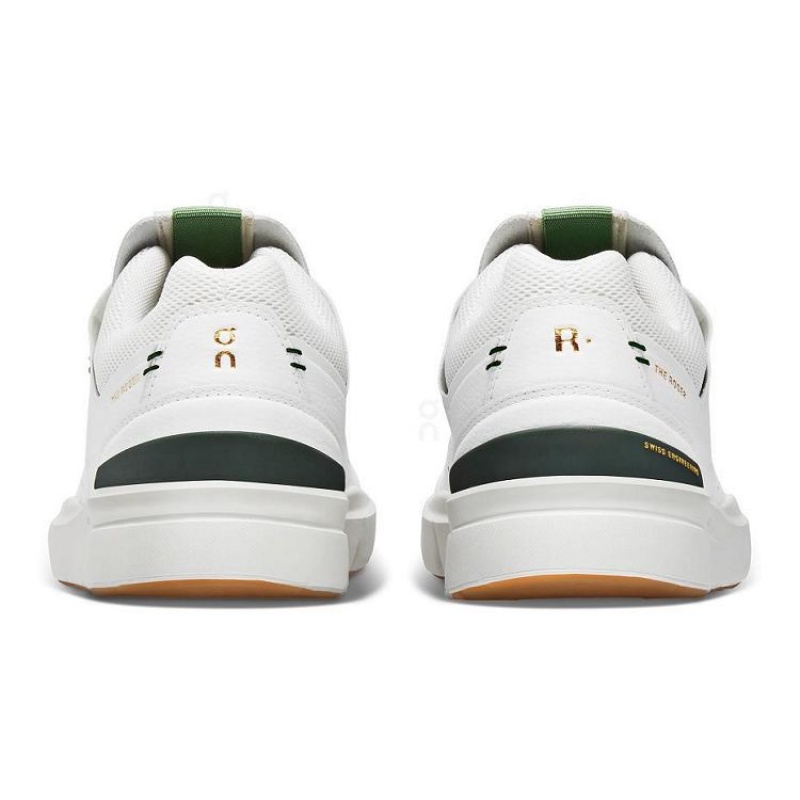 White / Green Women On Cloud THE ROGER Centre Court Sneakers | IE_ON8437