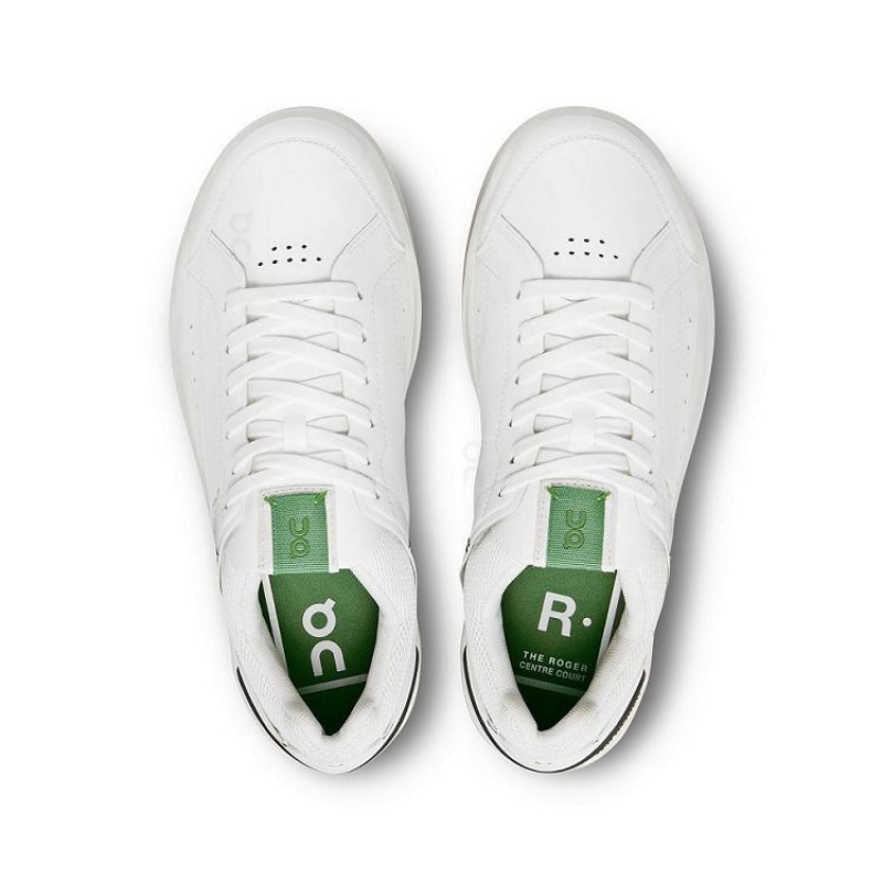 White / Green Women On Cloud THE ROGER Centre Court Sneakers | IE_ON8437