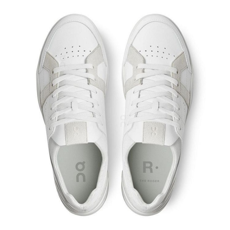 White / Grey Men On Cloud THE ROGER Clubhouse Sneakers | IE_ON8276