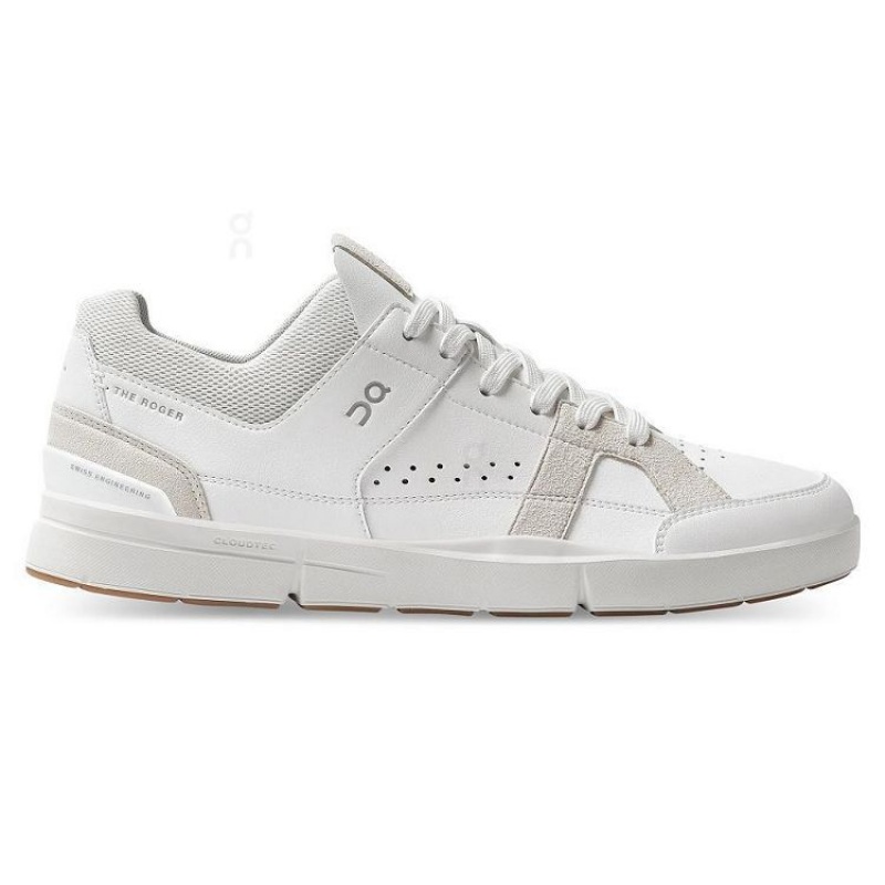 White / Grey Men On Cloud THE ROGER Clubhouse Sneakers | IE_ON8276