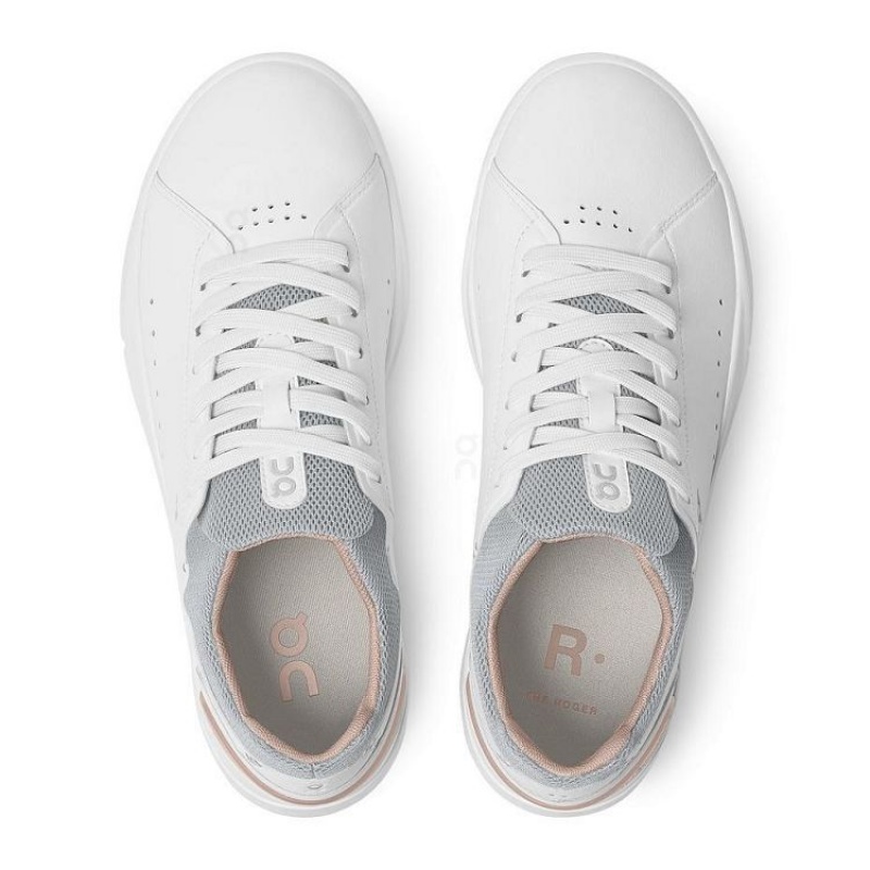 White / Grey Women On Cloud THE ROGER Advantage Sneakers | IE_ON8775