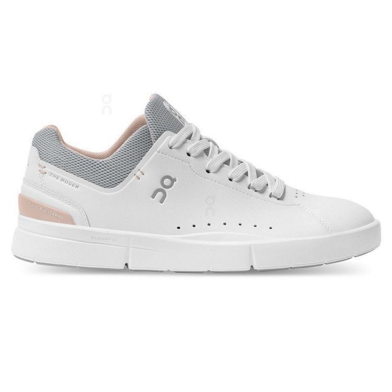 White / Grey Women On Cloud THE ROGER Advantage Sneakers | IE_ON8775