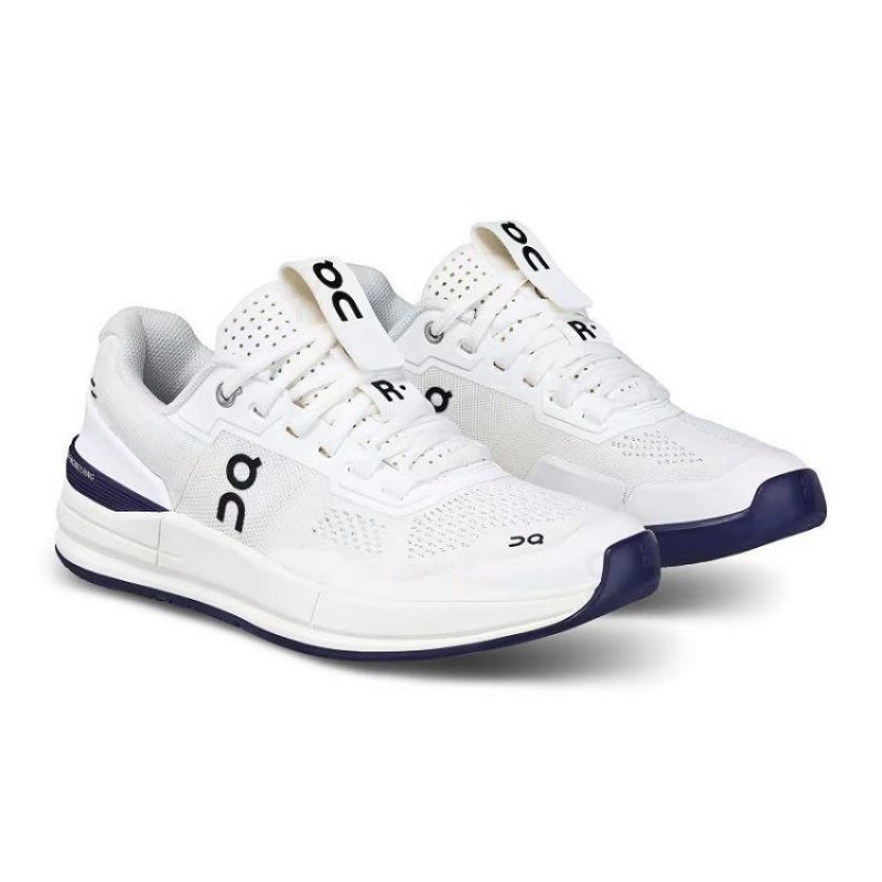 White / Navy Women On Cloud THE ROGER Pro Tennis Shoes | IE_ON8174