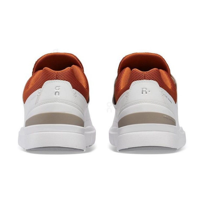 White / Orange Men On Cloud THE ROGER Advantage Sneakers | IE_ON8265