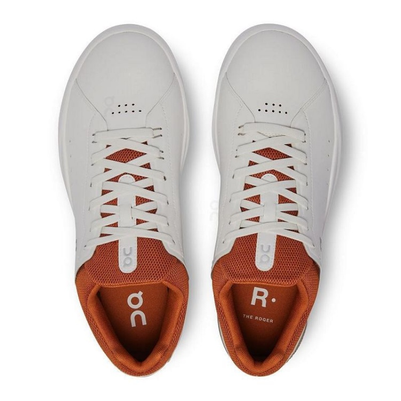 White / Orange Men On Cloud THE ROGER Advantage Sneakers | IE_ON8265