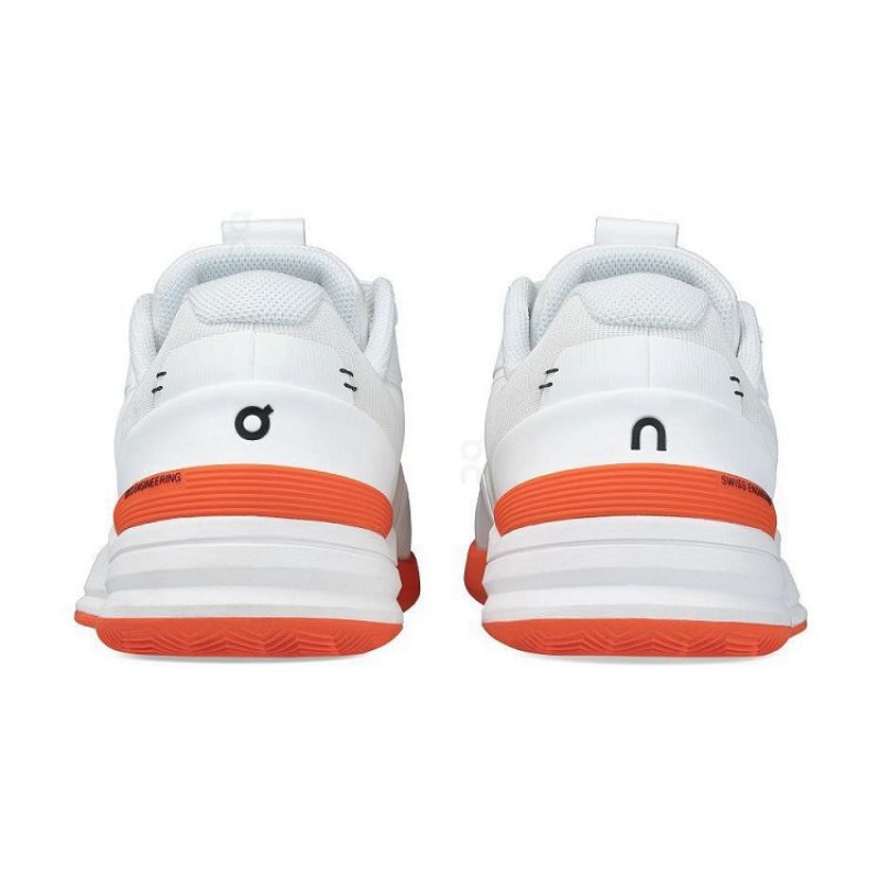 White / Orange Men On Cloud THE ROGER Pro Clay Tennis Shoes | IE_ON8367