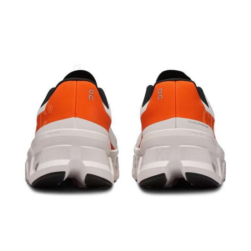 White / Orange Women On Cloud Cloudmonster Road Running Shoes | IE_ON8574