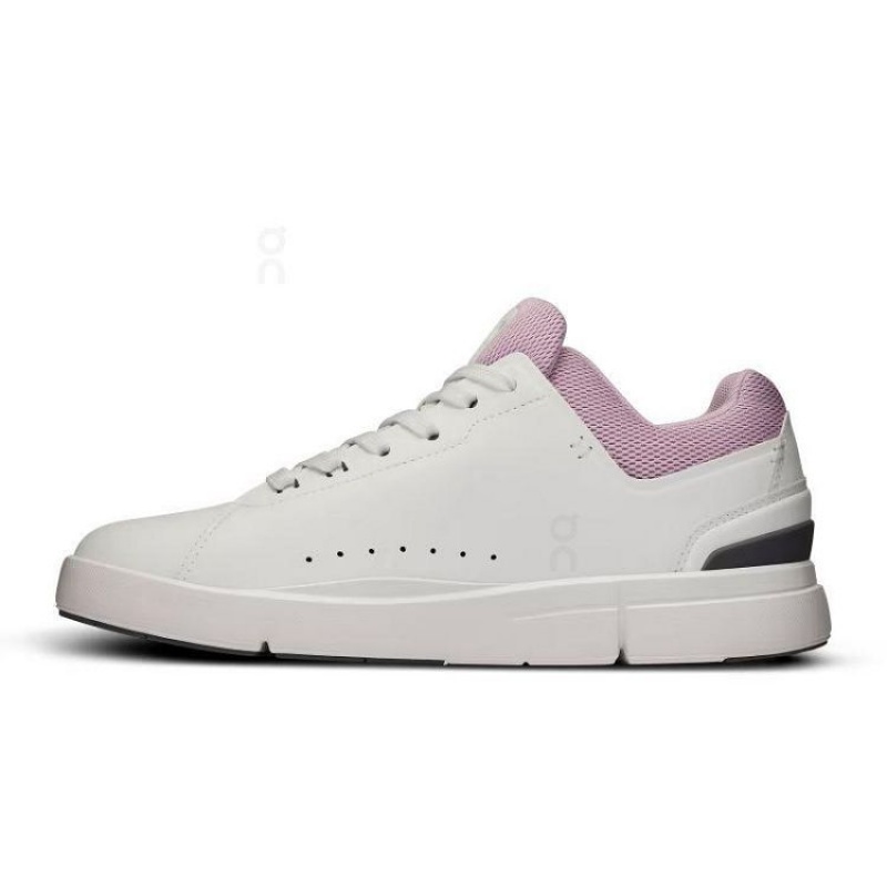 White / Pink Women On Cloud THE ROGER Advantage Sneakers | IE_ON8144